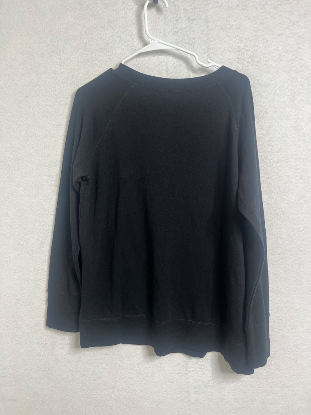 H by Bordeaux Black Zip Detail Sweatshirt Small Athleisure Pullover - Picture 2 of 4